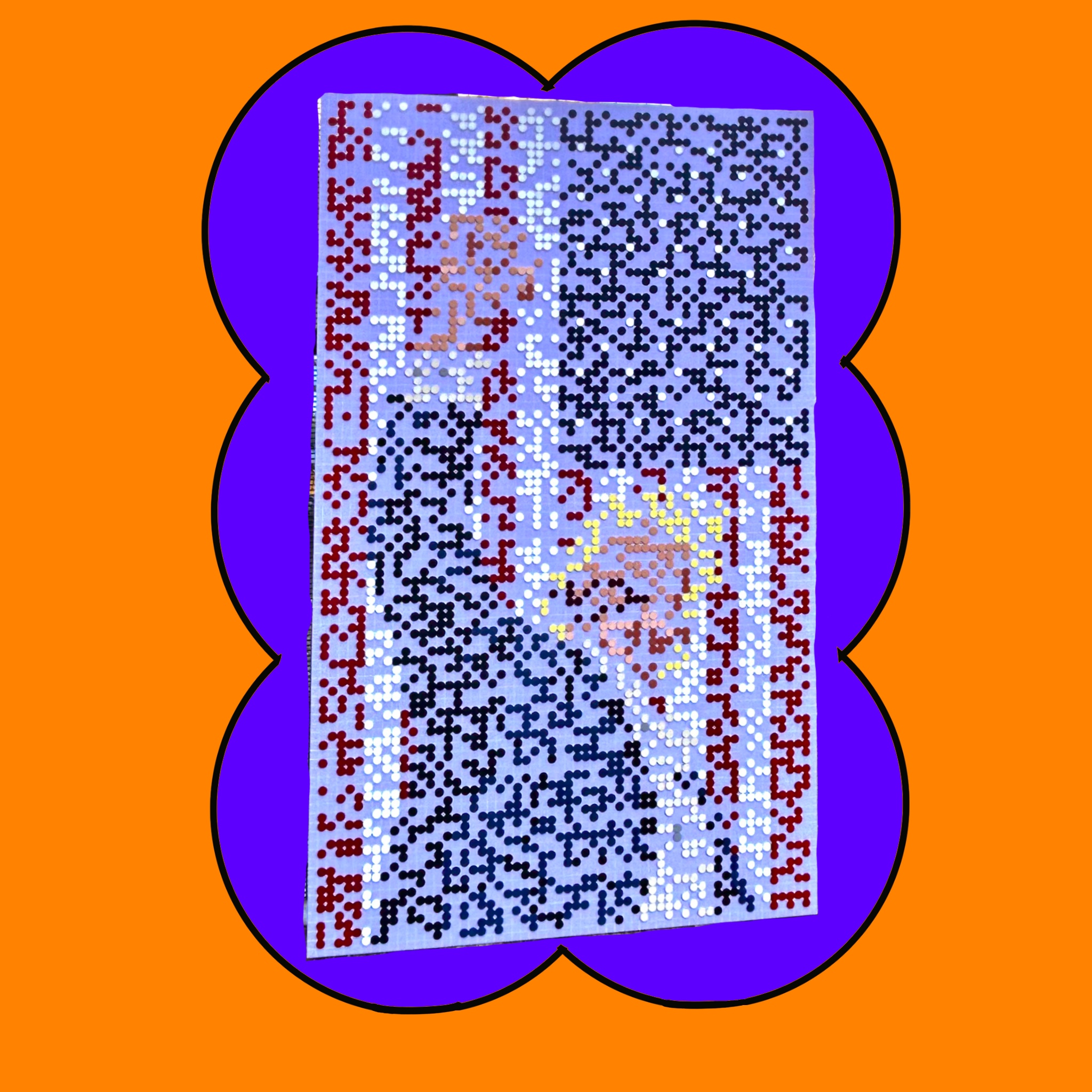 Braile art depicting the attempted assassination of US President Donald Trump